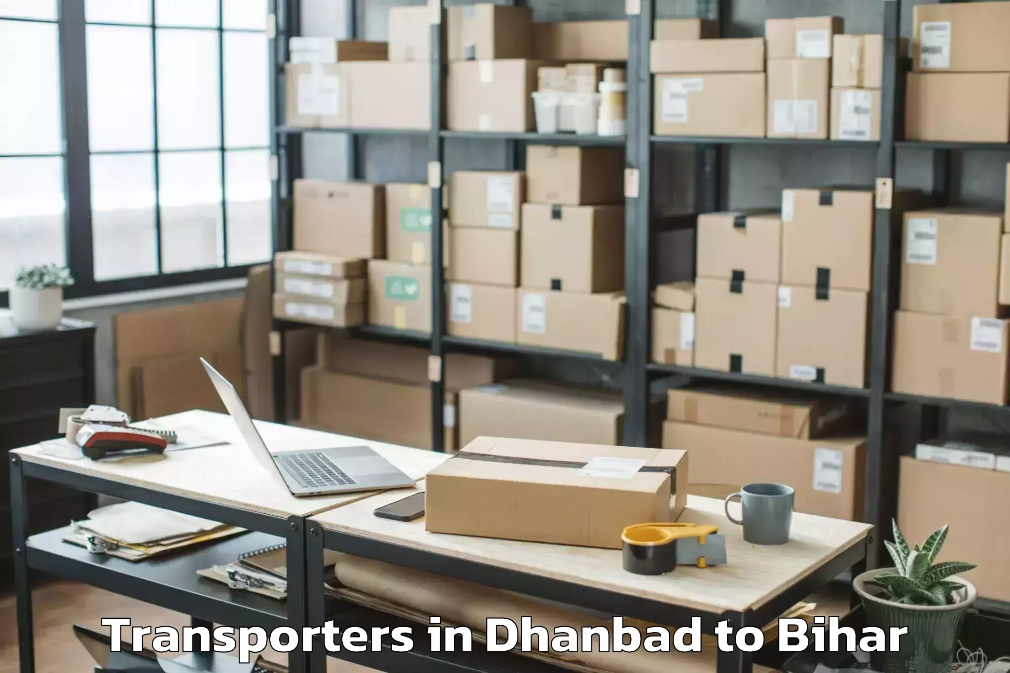 Top Dhanbad to Simrahi Bazar Transporters Available